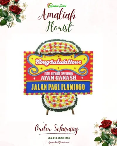 Bunga Papan Congratulation di Bansir Laut